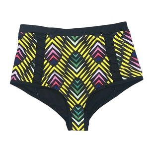 Ashley Stewart Bikini Bottoms Swimsuit Swim Brief Cutout 14 New